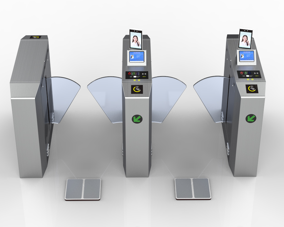 ESD Flap Turnstile Biometric Access Control