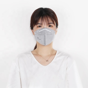 Weiße 5-lagige Gesichtsmaske aus Vliesstoff KN95