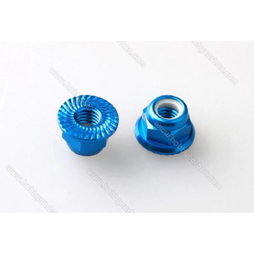 M3 Aluminum Flange lock Nuts Serrated for Racing