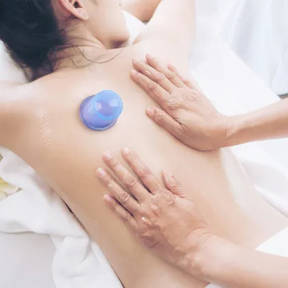 LFGB Certified 2-Piece L & M Silicone Body Massager Cupping Kit