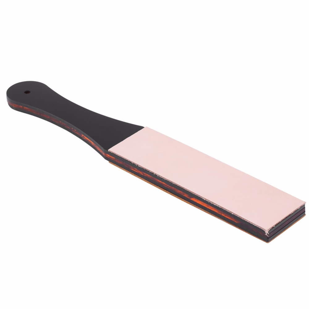 Manual Double-layer PU Leather Shaving Strop Straight Razor Sharpener Strap Belt Necessary Shaving Strap Tool Knife Sharpener