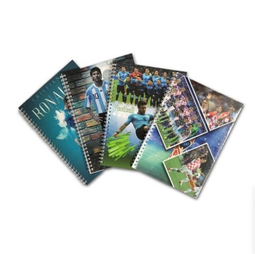 Soft Cover A4 Double Spiral Notebooks 100 Pages Single Line