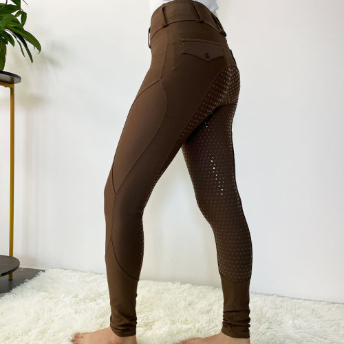 Brown Lightweight Ladies Horse Riding Pants Breeches