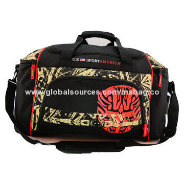 High quality duffel bags with fashionable printing, is hot-selling in the market