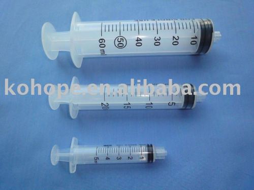 3-parts disposable injectors