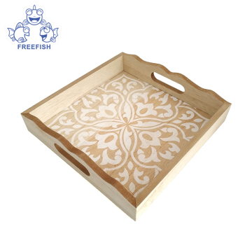 Wood Desk Tray Organizer with handle