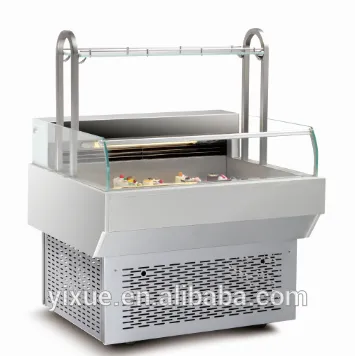 china commercial cake display fridge showcase for cafe and bakery shop