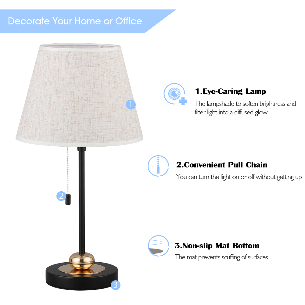 Bedside Nightstand Lamp