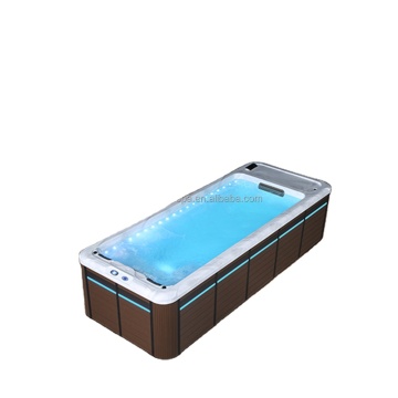 Outdoor 5m Balboa Acrylic Swimming Pool with Jet Jacuzzis, Water Filter, Ozone, LED Lights, and Hydro Massage