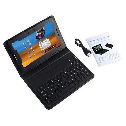 Stylish Protective Pu Folding Leather Dust - Proof Blackberry Playbook Bluetooth Keyboard