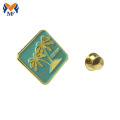 Custom Coconut Tree Square Emalje Metal Lapel Pin