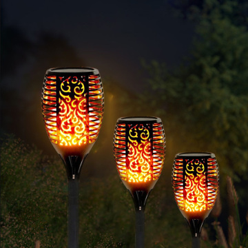 12LED Waterproof Portable Outdoor Solar Flame Lights for Garden Decor