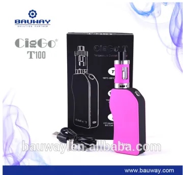 vape cigar & electronic cigarette 100w vape mod CigGo T100 tc box mod vape mod
