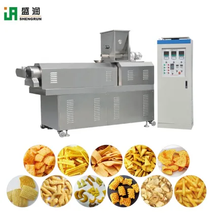 Shengrun Twin Screw Extruder: Automatic Production Line for Doritos Chips and Fried Bugle Snacks