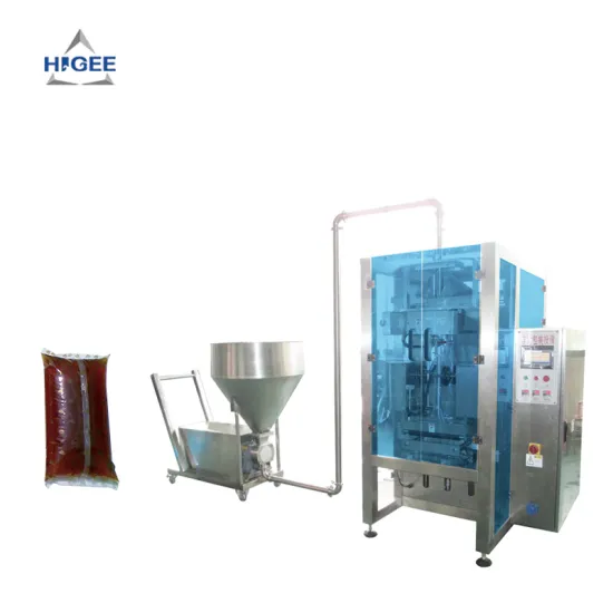 HIGEE Paste Filling Sachet Machine with Rotary Pump Feeder