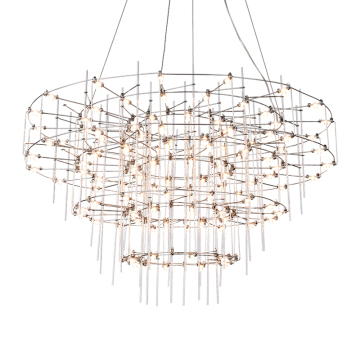 INSHINE Lampadario a sospensione lungo con perline