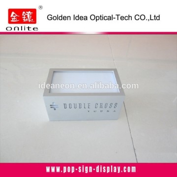 wine bottle holder/bottle glorifier/bottle base with illuminated logo