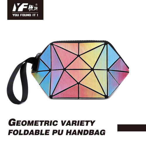 Форма Scallop Form Laser Изменчивый цвет PU рука сумка