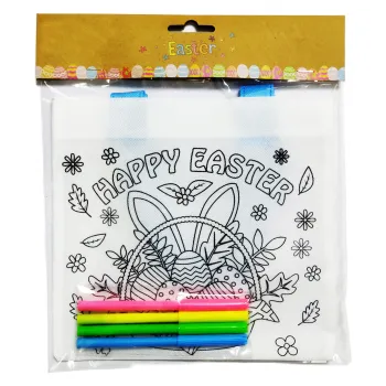 Wholesale Customizable Easter Coloring Bags with Rabbits and Candies Design - Perfect for Kids' Craft Activities, Includes Free Sample