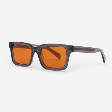 Rectangular Acetate Men's Sunglasses