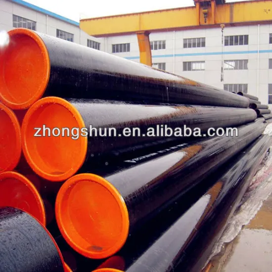 API 5L X52 ERW HF steel pipe line PE coating