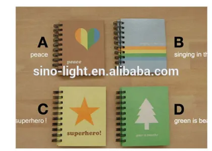 4C/4C printing notebook wire binding notebook good quality