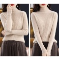 100% wool women's knitted pullover