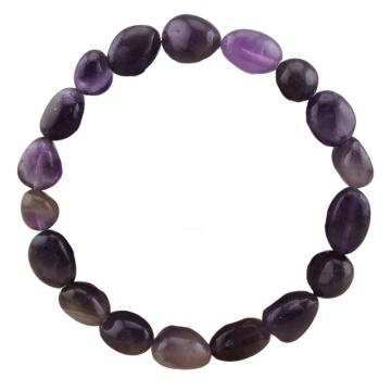 Natural Stone Stretch Bracelet Gemstone 6~8mm Tumbled Stone Elastic Bangle for Women Men Crystal Handmade Bracelets Wholesale