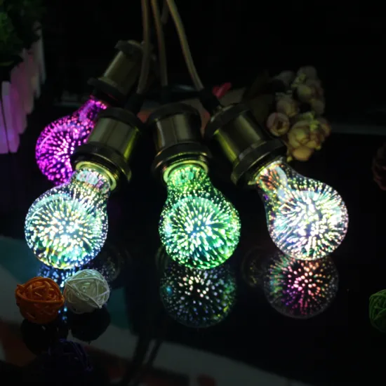 A19 A60 China suppliers magical decorative christmas 3D firework bulb