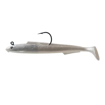 Sand Eel Sinking Lure - Rubber Fish with Jig Head Mackerel Soft Plastic Fishing Lures