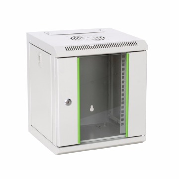 4U 6U White Color Glass Door Wall Mount Rack Cabinet