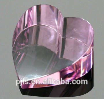 pink crystal heart,wedding favor
