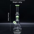 Green filtered Glass Beaker Bong