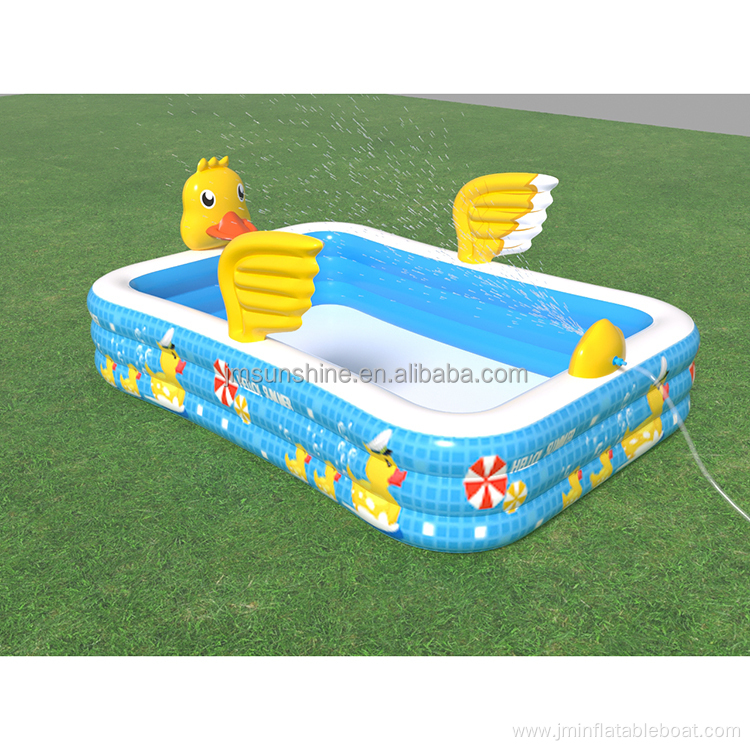 2022 New Splash yellow duck inflatable swimming pool