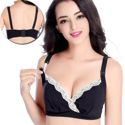 Adjustable Side Closure Maternity Nursing Bra for Pregnant and Breastfeeding Women