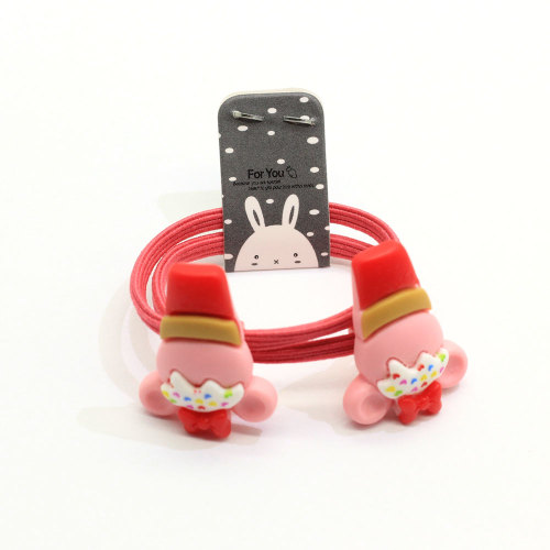 2019 New Lovely Baby Girls Dessert Elastic Hair Bands Head Rope Cute Cartoon Mouse Ear Decor Hair Tie Headband Ponytail Holder