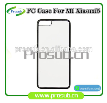 sublimation heat transfer plastic blank diy cell phone case cover skin for SFP-xiao mi 5