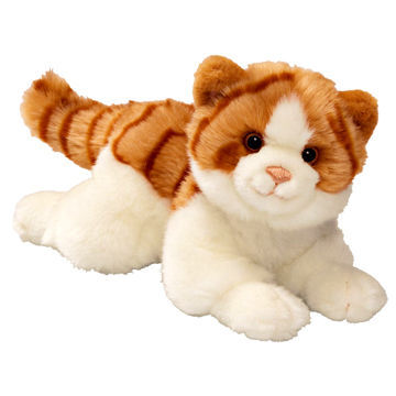Stuffed Cat Toy, Made of Soft Velboa and Plush, 100% Polyester Filling