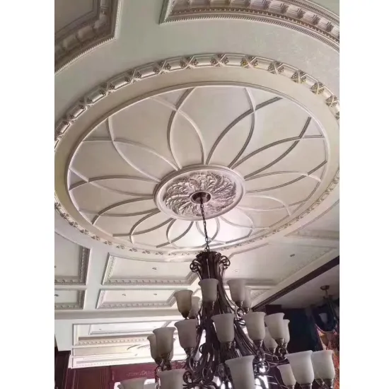 Wholesale Exquisite Ancient White Gold Ceiling Medallion for Villa Hotel