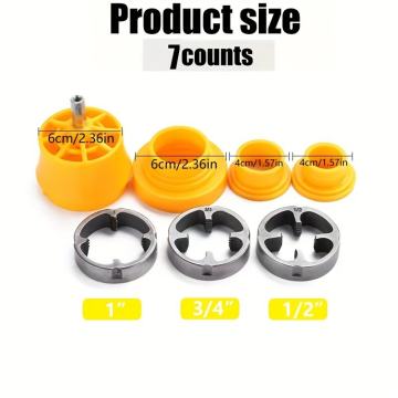 Manual Pipe Threading Die Set (6/7-Piece)