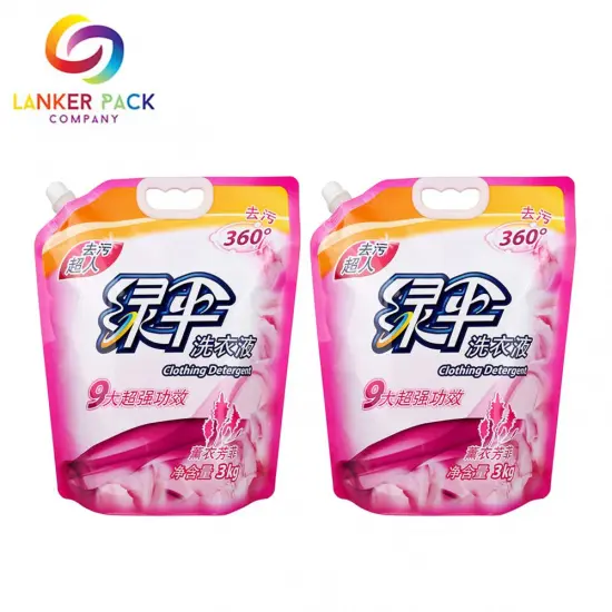 High Barrier Waterproof Spout Pouch Liquid Packaging