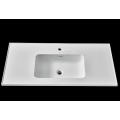 Lavabo empotrado de resina de piedra de 24 &quot;para mueble de baño