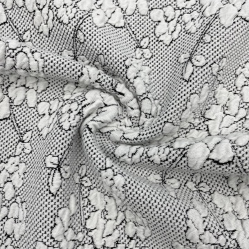 Bomullspolyester spandex blandning jacquard färgad textil