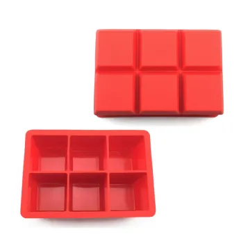 6 Medium Cube Molds Large Square ice Cubes