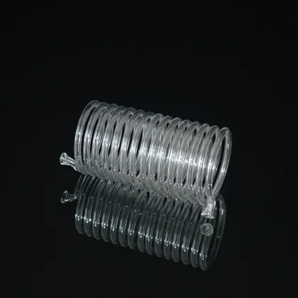 HF Clear Spiral Quartz Glass Tube Condenser Coil for Chemical Industry