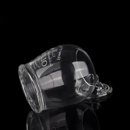 Hand made anchor glass jar with lid