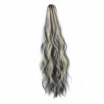 Long Roll Ponytail Wig Hair Curly Drawstring Ponytail Synthetic Hairpiece Hair Piece For Women Bun Clip In Hair Extension