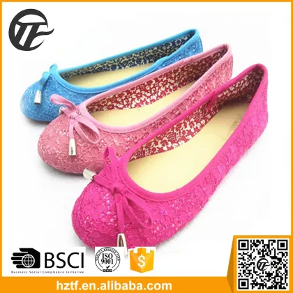 Colorful embroidered cloth lady flat shoes