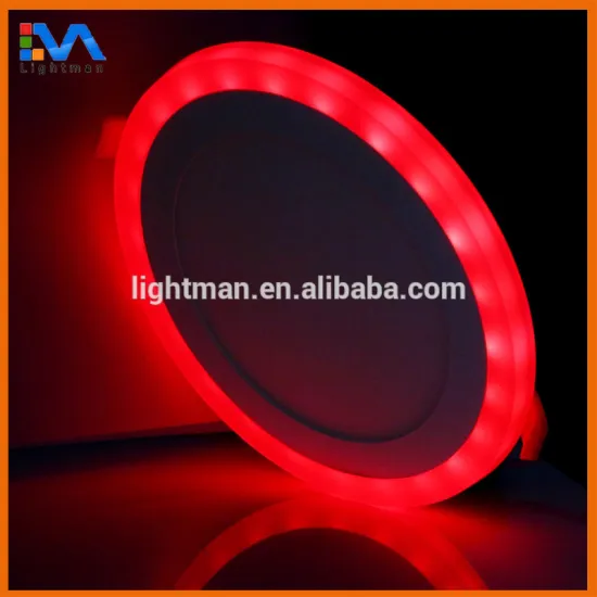 White aluminum lamp boday 145mm round 6w led panel light RGBW