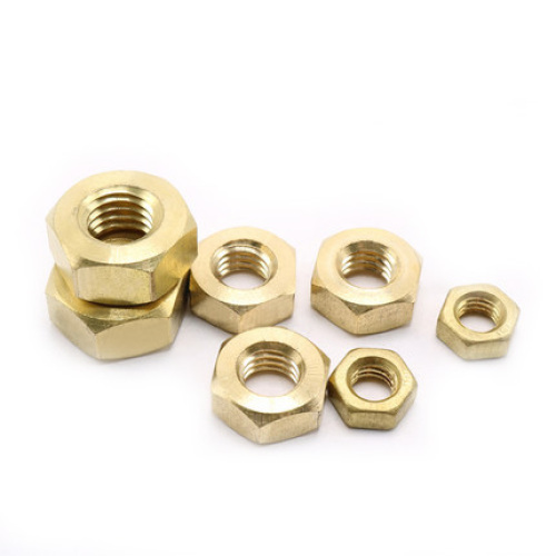 Brass Hex Yellow nuts